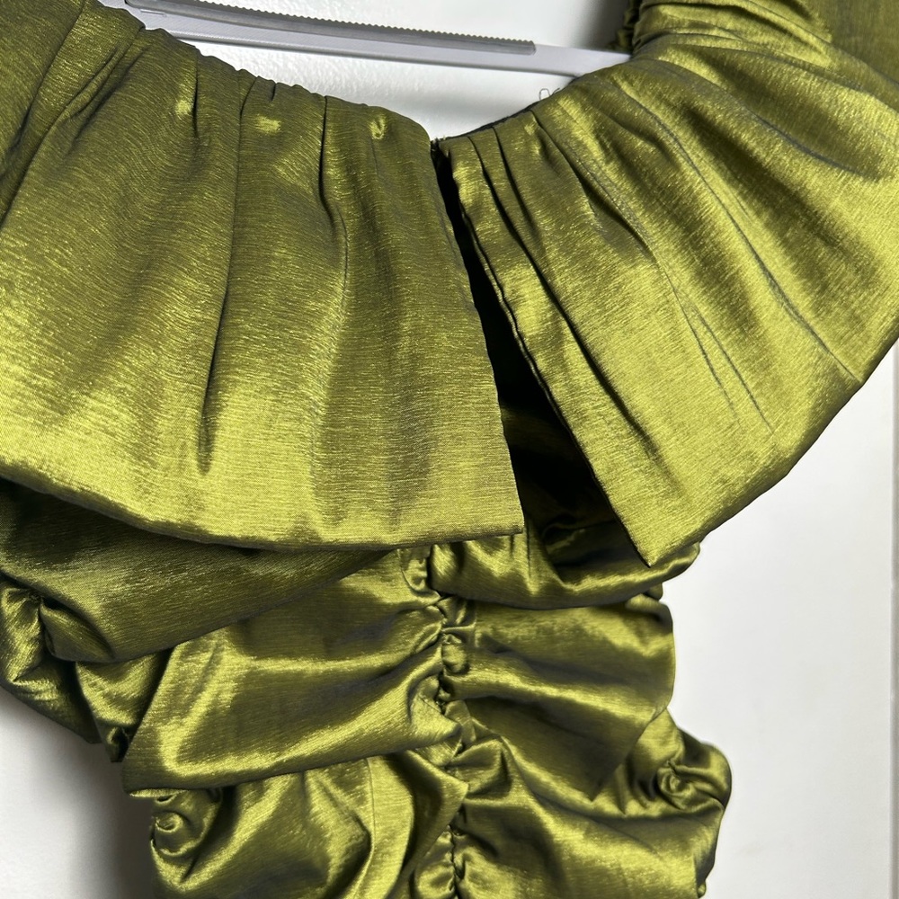 NBD Brianne Mini Dress Moss Green NWT - Picture 7 of 7